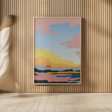 Hills and Valleys III v2 by Sara Zieve Miller. shown as over sized large wall art. Available as an archival giclee rolled canvas, fine art paper, or poster print. SKU 80655h.