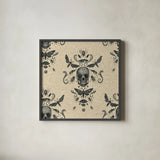 Hocus Pocus Pattern IIIB by Sara Zieve Miller. Shown in a sleek black glass frame for a contemporary gallery look. Available as an archival giclee rolled canvas, fine art paper, or poster print. SKU 63965a.