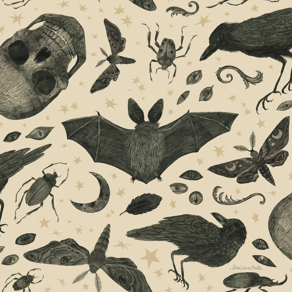 Hocus Pocus Pattern VII by Sara Zieve Miller. SKU 63966a. Archival Giclee Fine art print for wall decor.