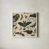 Hocus Pocus Pattern VII by Sara Zieve Miller. Shown in a crisp white glass frame for a clean and minimalist style. Available as an archival giclee rolled canvas, fine art paper, or poster print. SKU 63966a.