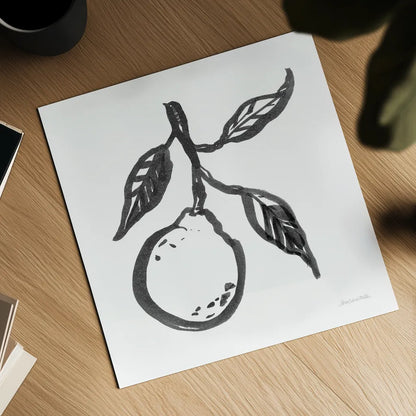 Ink Orange II by Sara Zieve Miller. Shown as a detailed flat fine art print, highlighting archival giclee quality. Available as an archival giclee rolled canvas, fine art paper, or poster print. SKU 67963a.