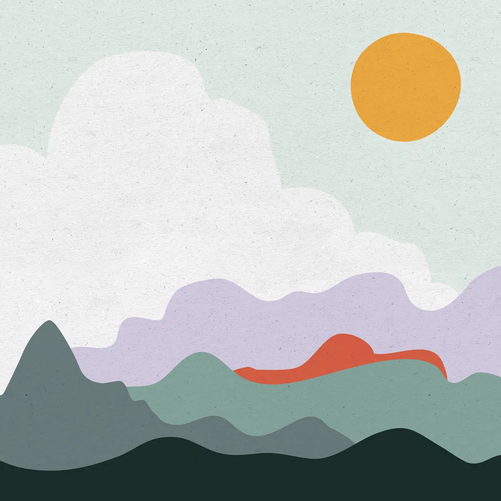 Mountainous I by Sara Zieve Miller. SKU 65390a. Archival Giclee Fine art print for wall decor.