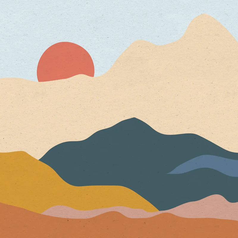 Mountainous II by Sara Zieve Miller. SKU 65391a. Archival Giclee Fine art print for wall decor.