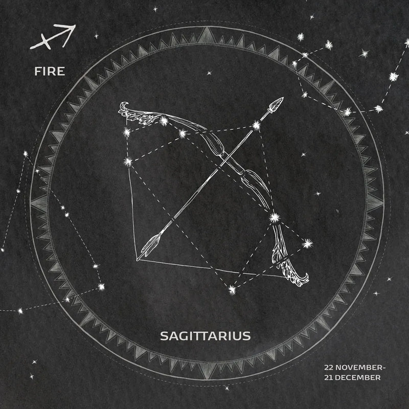 Night Sky Sagittarius v2 by Sara Zieve Miller. SKU 61179a. Archival Giclee Fine art print for wall decor.