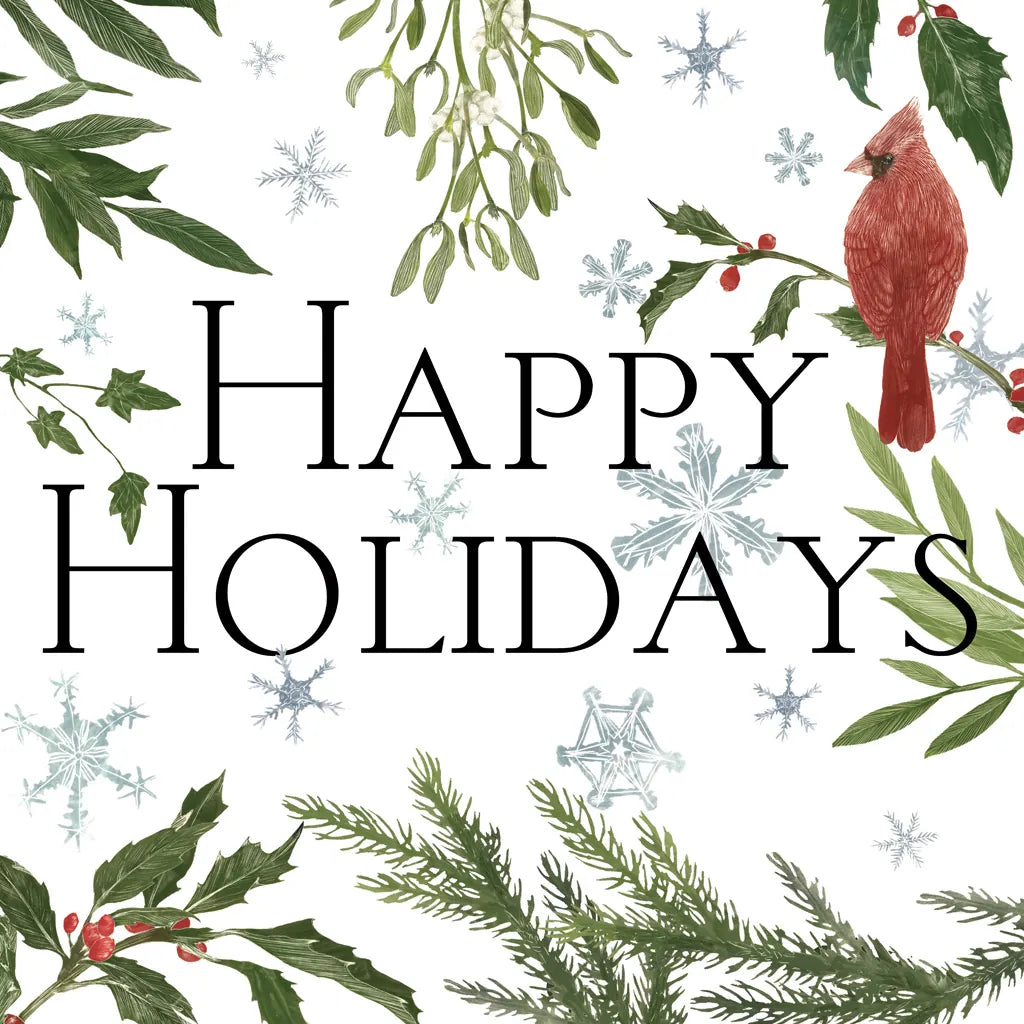 Peace and Joy cardinal III by Sara Zieve Miller. SKU 43974a. Archival Giclee Fine art print for wall decor.