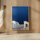 Santorini II by Sara Zieve Miller. shown as over sized large wall art. Available as an archival giclee rolled canvas, fine art paper, or poster print. SKU 32112h.