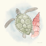 Sea Life IV by Sara Zieve Miller. SKU 37042a. Archival Giclee Fine art print for wall decor.