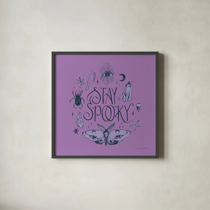 Something Wicked III by Sara Zieve Miller. Shown in a sleek black glass frame for a contemporary gallery look. Available as an archival giclee rolled canvas, fine art paper, or poster print. SKU 58087a.