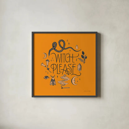 Something Wicked IV by Sara Zieve Miller. Shown in a sleek black glass frame for a contemporary gallery look. Available as an archival giclee rolled canvas, fine art paper, or poster print. SKU 58088a.
