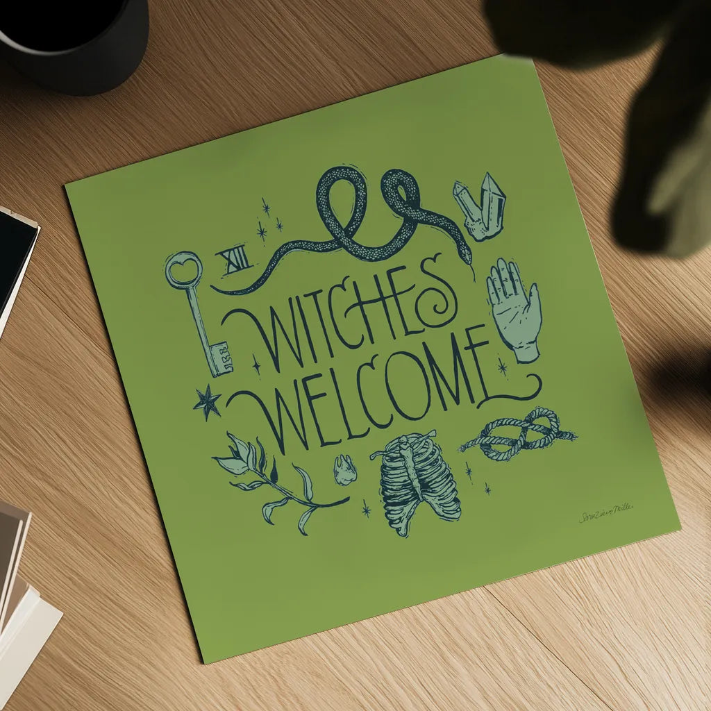 Something Wicked V by Sara Zieve Miller. Shown as a detailed flat fine art print, highlighting archival giclee quality. Available as an archival giclee rolled canvas, fine art paper, or poster print. SKU 58089a.