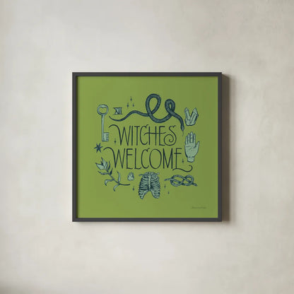 Something Wicked V by Sara Zieve Miller. Shown in a sleek black glass frame for a contemporary gallery look. Available as an archival giclee rolled canvas, fine art paper, or poster print. SKU 58089a.