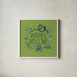 Something Wicked V by Sara Zieve Miller. Shown in a crisp white glass frame for a clean and minimalist style. Available as an archival giclee rolled canvas, fine art paper, or poster print. SKU 58089a.