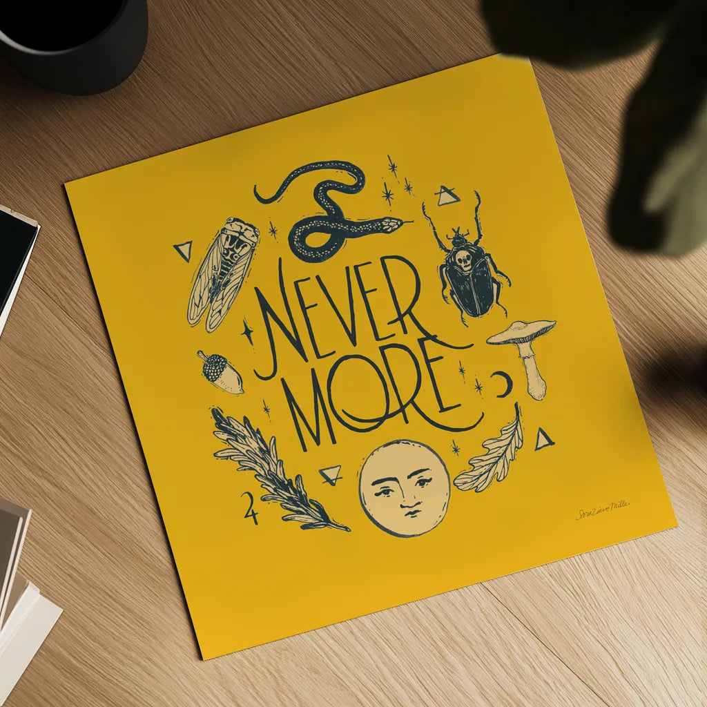 Something Wicked VI by Sara Zieve Miller. Shown as a detailed flat fine art print, highlighting archival giclee quality. Available as an archival giclee rolled canvas, fine art paper, or poster print. SKU 58090a.