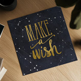 Starry Words I v.3 Gold by Sara Zieve Miller. Shown as a detailed flat fine art print, highlighting archival giclee quality. Available as an archival giclee rolled canvas, fine art paper, or poster print. SKU 21671a.