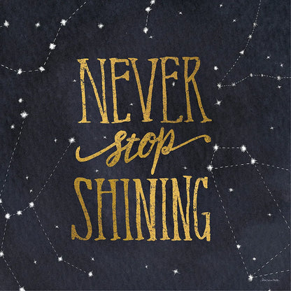 Starry Words II v.3 Gold by Sara Zieve Miller. SKU 21672a. Archival Giclee Fine art print for wall decor.