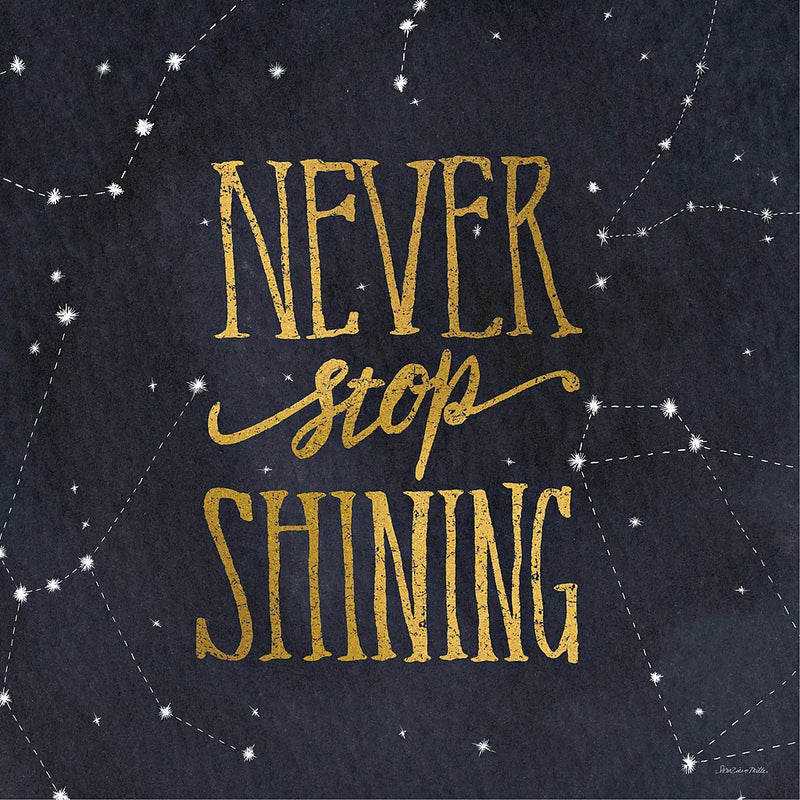 Starry Words II v.3 Gold by Sara Zieve Miller. SKU 21672a. Archival Giclee Fine art print for wall decor.