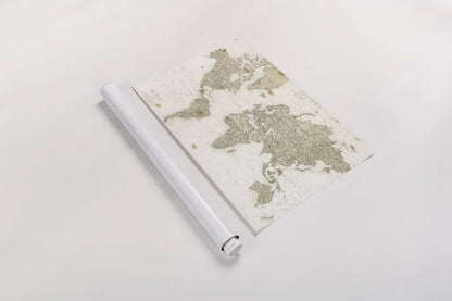 The World is Your Oyster No Words by Sara Zieve Miller. shown as a rolled paper print. Available as archival giclee rolled canvas, fine art paper, or poster print. SKU 52846i.