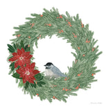 Woodland Wreath No Words II by Sara Zieve Miller. SKU 57215a. Archival Giclee Fine art print for wall decor.