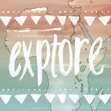 World Traveler III Neutral by Sara Zieve Miller. SKU 75052a. Archival Giclee Fine art print for wall decor.