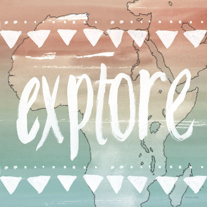 World Traveler III Neutral by Sara Zieve Miller. SKU 75052a. Archival Giclee Fine art print for wall decor.