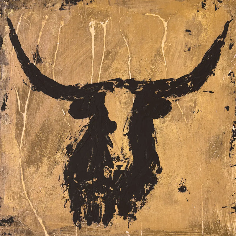 Abstract Bull by Sarah Adams. SKU 101488a. Archival Giclee Fine art print for wall decor.