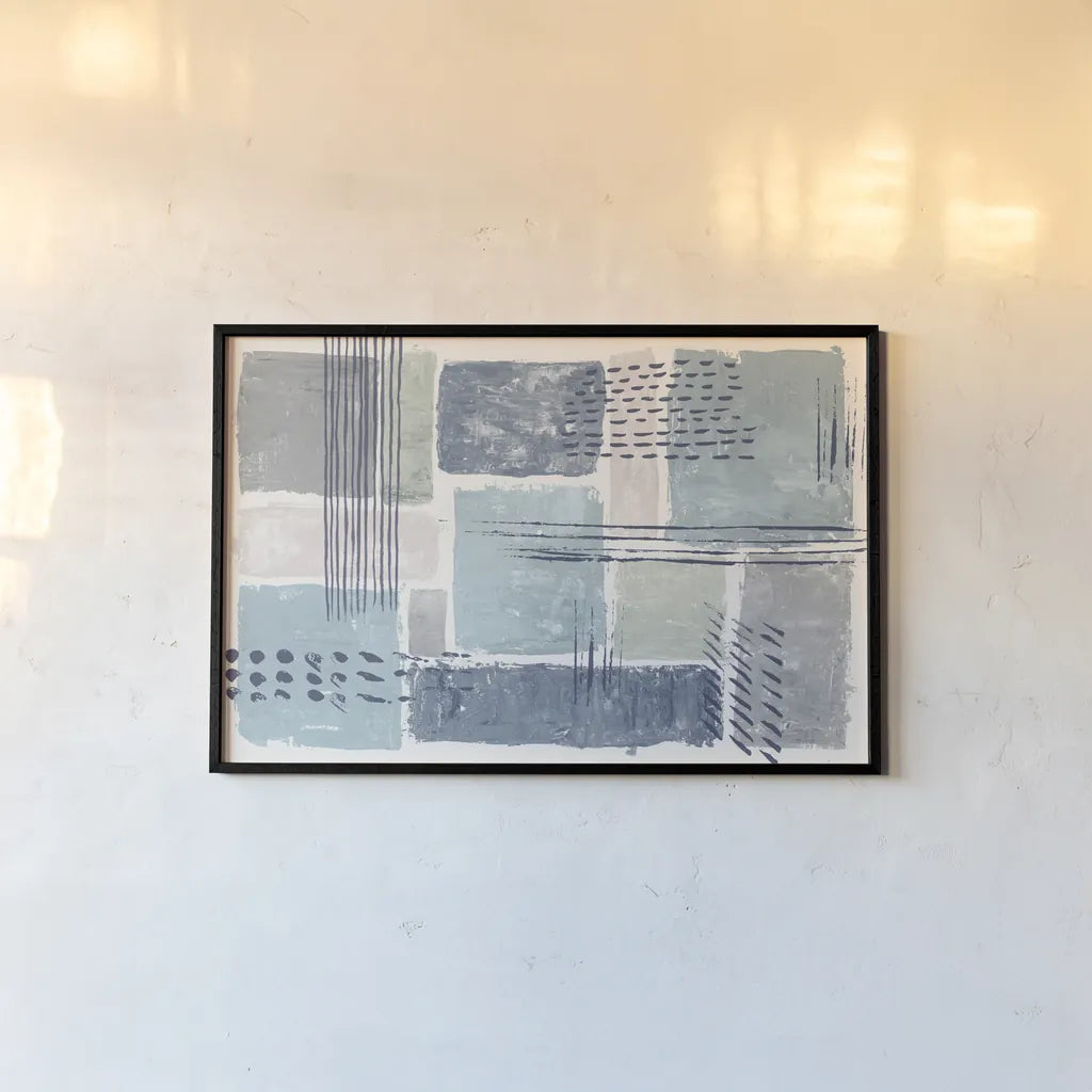 Between the Lines I Cool by Sarah Adams. shown as a paper print in a black flame. Available as a archival giclee rolled canvas, fine art paper, or poster print. SKU 56956i.