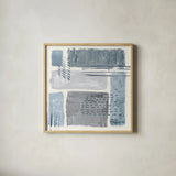 Between the Lines II by Sarah Adams. Shown in a natural wood glass frame for a timeless modern aesthetic. Available as an archival giclee rolled canvas, fine art paper, or poster print. SKU 34398a.