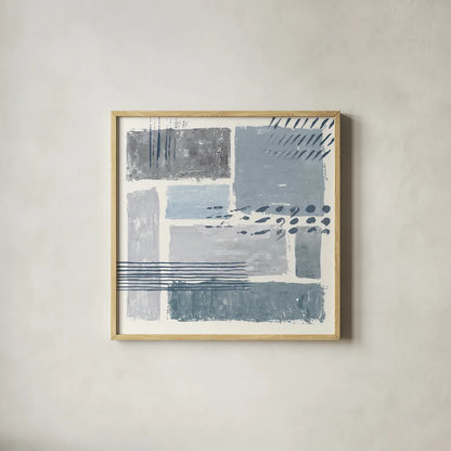 Between the Lines III by Sarah Adams. Shown in a natural wood glass frame for a timeless modern aesthetic. Available as an archival giclee rolled canvas, fine art paper, or poster print. SKU 34399a.