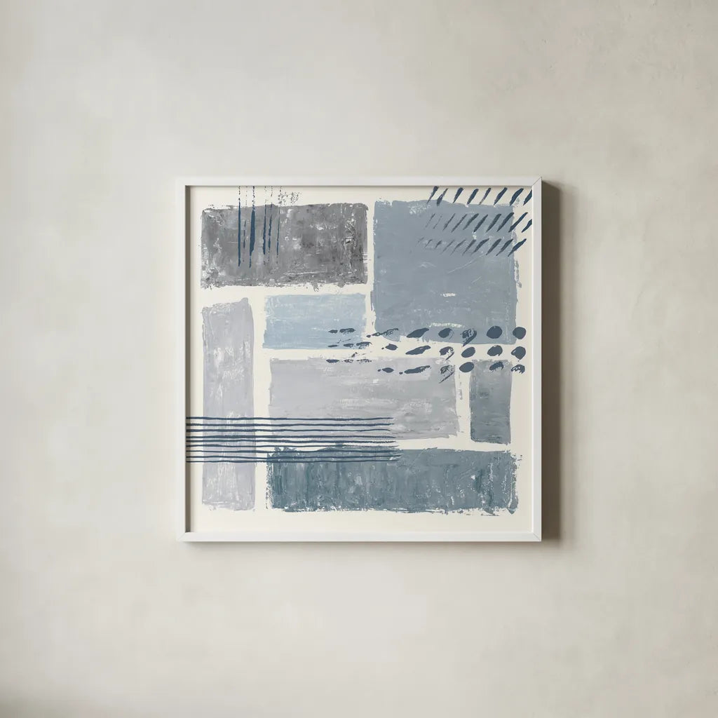 Between the Lines III by Sarah Adams. Shown in a crisp white glass frame for a clean and minimalist style. Available as an archival giclee rolled canvas, fine art paper, or poster print. SKU 34399a.