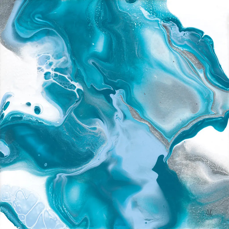 Blue Lagoon I by Sarah Adams. SKU 90496a. Archival Giclee Fine art print for wall decor.