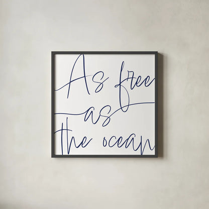 By the Beach I by Sarah Adams. Shown in a sleek black glass frame for a contemporary gallery look. Available as an archival giclee rolled canvas, fine art paper, or poster print. SKU 83392a.