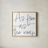 By the Beach I by Sarah Adams. Shown in a natural wood glass frame for a timeless modern aesthetic. Available as an archival giclee rolled canvas, fine art paper, or poster print. SKU 83392a.