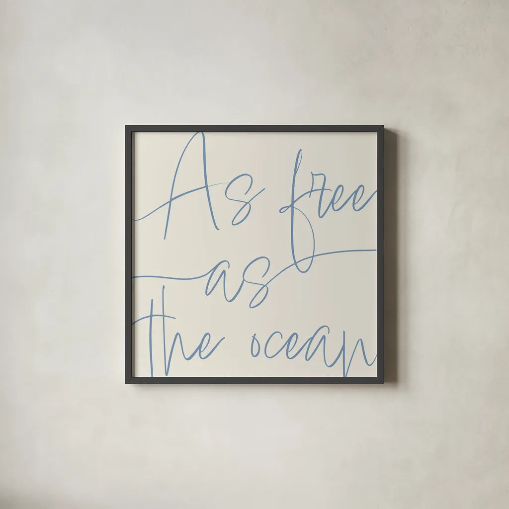 By the Beach I Light by Sarah Adams. Shown in a sleek black glass frame for a contemporary gallery look. Available as an archival giclee rolled canvas, fine art paper, or poster print. SKU 83849a.