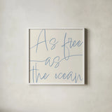 By the Beach I Light by Sarah Adams. Shown in a crisp white glass frame for a clean and minimalist style. Available as an archival giclee rolled canvas, fine art paper, or poster print. SKU 83849a.