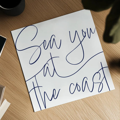 By the Beach II by Sarah Adams. Shown as a detailed flat fine art print, highlighting archival giclee quality. Available as an archival giclee rolled canvas, fine art paper, or poster print. SKU 83393a.