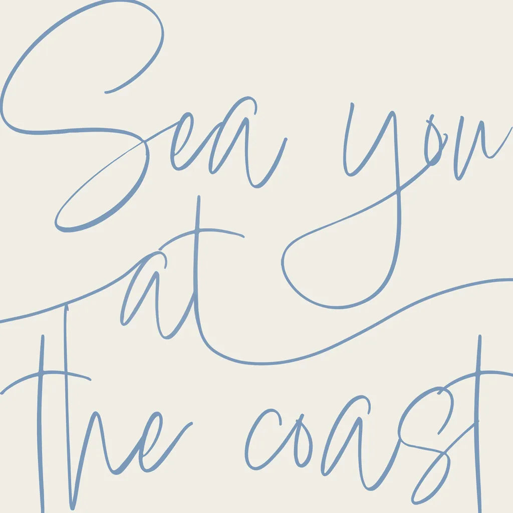 By the Beach II Light by Sarah Adams. SKU 83850a. Archival Giclee Fine art print for wall decor.