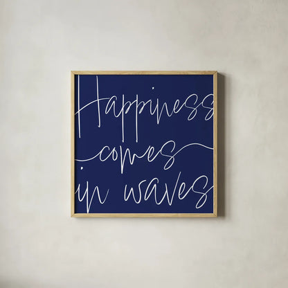 By the Beach IV by Sarah Adams. Shown in a natural wood glass frame for a timeless modern aesthetic. Available as an archival giclee rolled canvas, fine art paper, or poster print. SKU 83395a.