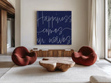 By the Beach IV by Sarah Adams. Shown as extra-large giant wall art in a modern living room. Available as an archival giclee rolled canvas, fine art paper, or poster print. SKU 83395a.