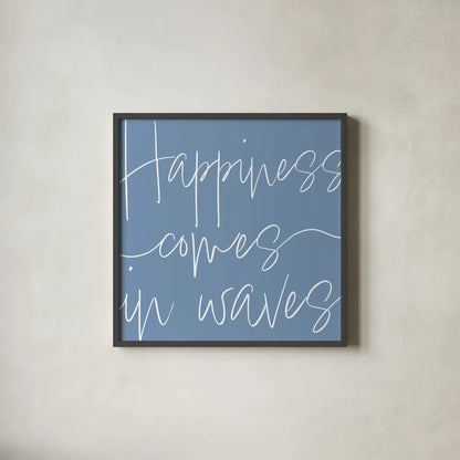 By the Beach IV Light by Sarah Adams. Shown in a sleek black glass frame for a contemporary gallery look. Available as an archival giclee rolled canvas, fine art paper, or poster print. SKU 83852a.