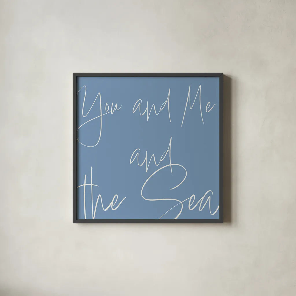 By the Beach V by Sarah Adams. Shown in a sleek black glass frame for a contemporary gallery look. Available as an archival giclee rolled canvas, fine art paper, or poster print. SKU 83848a.