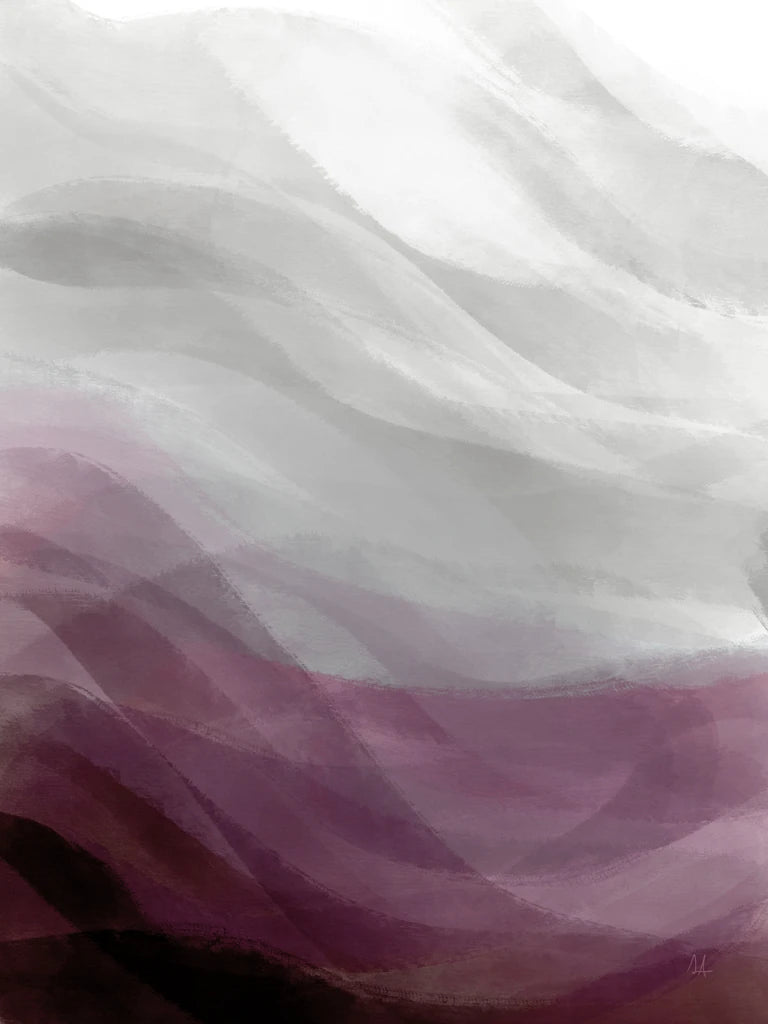 Calming Waves I Plum by Sarah Adams