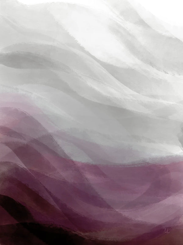 Calming Waves I Plum by Sarah Adams