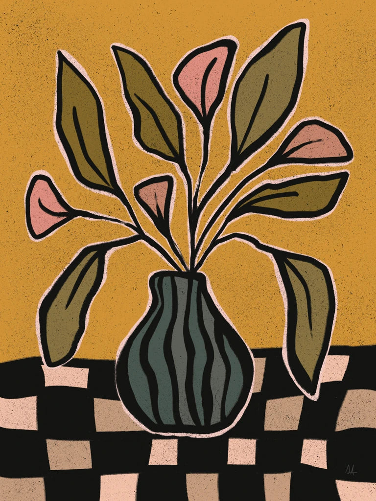 Checkerboard Floral II by Sarah Adams
