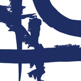 Crossing Paths II Cobalt by Sarah Adams. SKU 67606a. Archival Giclee Fine art print for wall decor.