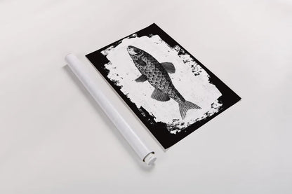 Fish II by Sarah Adams. shown as a rolled paper print. Available as archival giclee rolled canvas, fine art paper, or poster print. SKU 82840i.