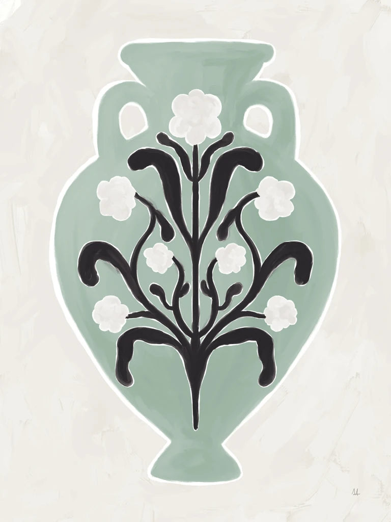 Folk Style Vessel I Mint by Sarah Adams