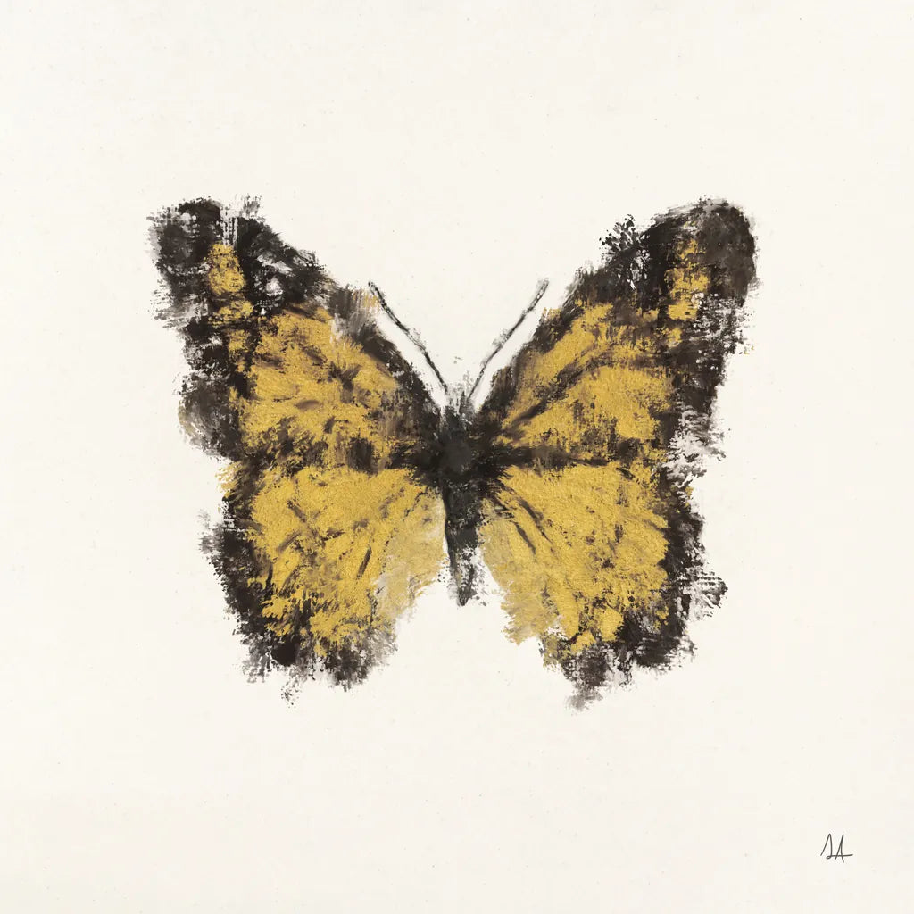 Golden Wings II by Sarah Adams. SKU 92735a. Archival Giclee Fine art print for wall decor.