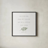 Have Faith I by Sarah Adams. Shown in a sleek black glass frame for a contemporary gallery look. Available as an archival giclee rolled canvas, fine art paper, or poster print. SKU 89955a.