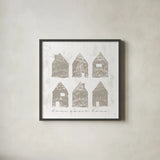 Home Sweet Home IV by Sarah Adams. Shown in a sleek black glass frame for a contemporary gallery look. Available as an archival giclee rolled canvas, fine art paper, or poster print. SKU 84628a.
