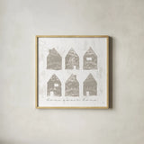 Home Sweet Home IV by Sarah Adams. Shown in a natural wood glass frame for a timeless modern aesthetic. Available as an archival giclee rolled canvas, fine art paper, or poster print. SKU 84628a.